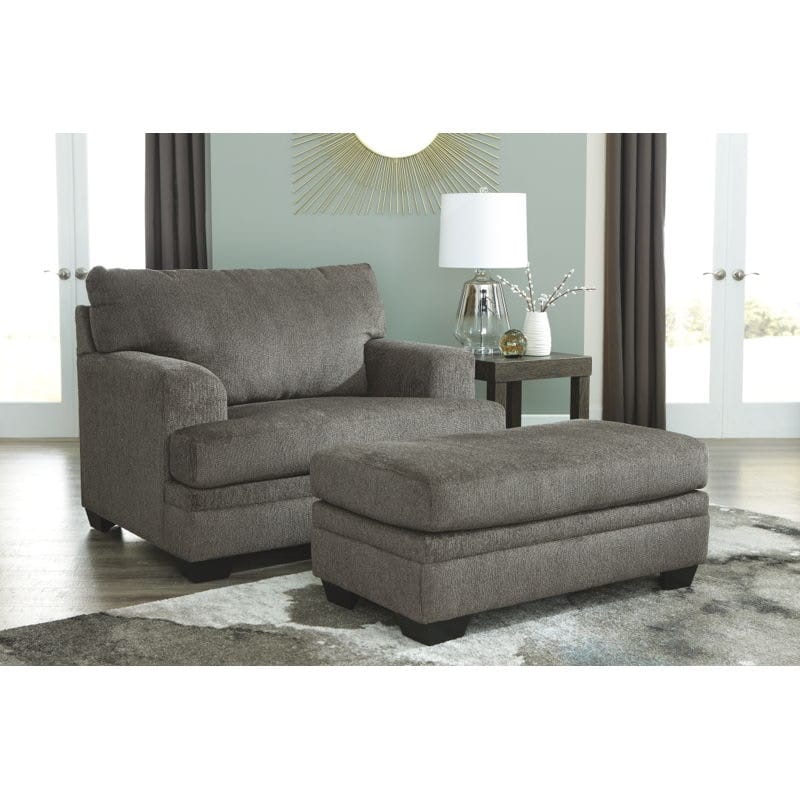 Ashley Living Room Chair and a Half with Ottoman 77204-23-14
