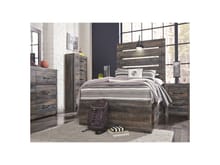 Ashley Bedroom Dresser and Mirror and Full Panel Bed with Storage Set B211-31-36-87-84-150-B100-12