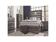 Ashley Bedroom Dresser and Mirror and Full Panel Bed with Storage and 2 Nightstands Set B211-31-36-87-84-50-2-B100-12-92-2