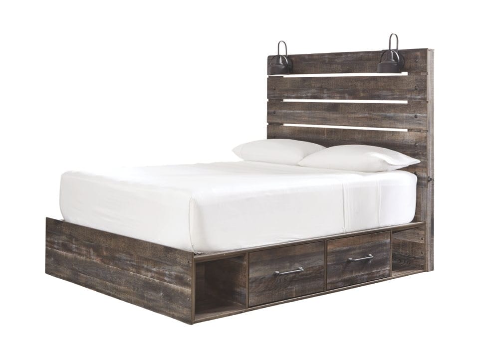 Ashley Bedroom Queen Panel Bed with Storage B211-5...