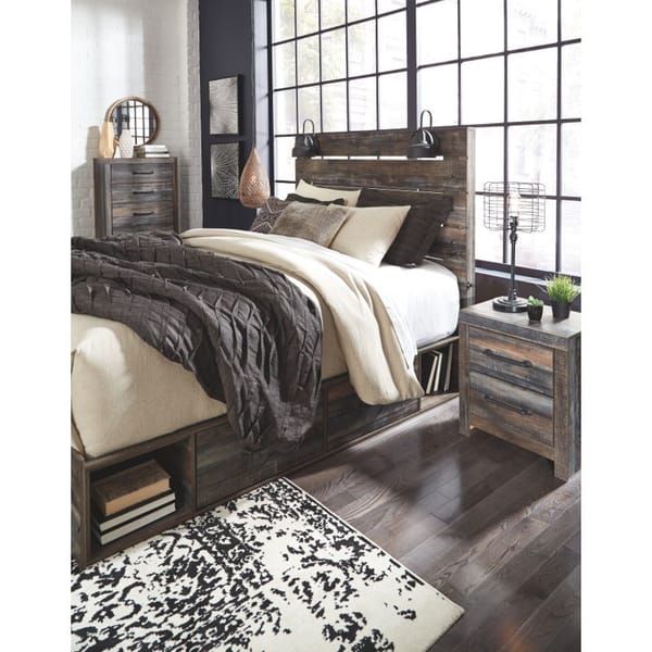 Ashley Bedroom Queen Panel Bed with Storage B211-57-54-60-2-B100-13