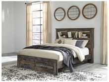 Ashley Bedroom Queen Bookcase Storage Bed B211-65-54S-96