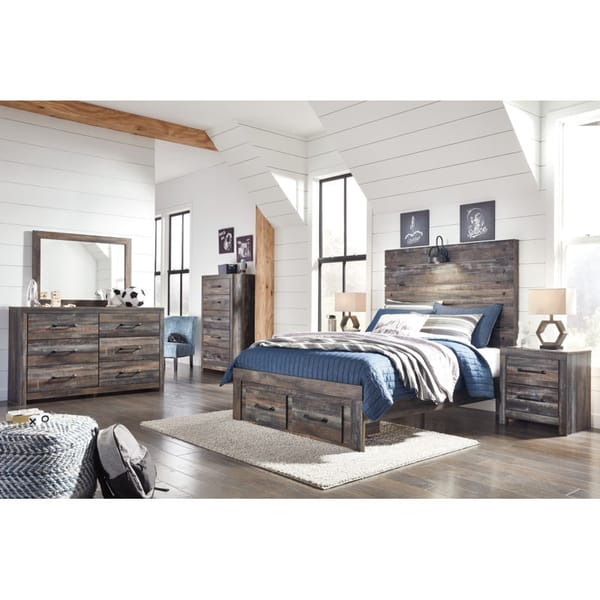 Ashley Bedroom Full Panel Bed with Storage B211-87-84S-86