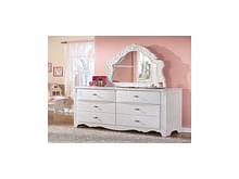 Ashley Bedroom Dresser and French Style Mirror B188-21-37