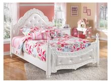 Ashley Full Padded Poster Bed - Portland, OR | Key Home Furnishings