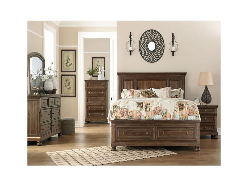 Ashley Bedroom 7 Piece King Panel Bed with Storage Set B719-31-36-46-58-76-99-92