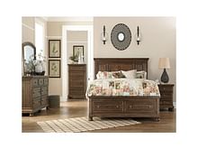 Ashley Bedroom 6 Piece King Panel Bed with Storage Set B719-31-36-58-76-99-92