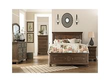 Ashley Bedroom 5 Piece King Panel Bed with Storage Set B719-31-36-58-76-99
