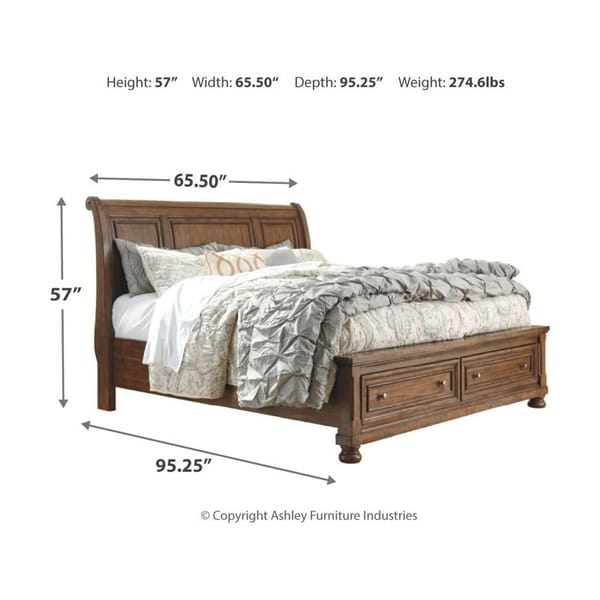 Ashley Bedroom 6 Piece Queen Storage Sleigh Bed Set B719-31-36-77-74-98-92