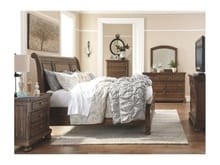 Ashley Bedroom 5 Piece California King Sleigh Bed with Storage Set B719-31-36-78-76-95
