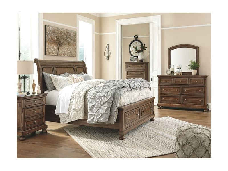 Bedroom Bedroom Sets Ashley Bedroom 5 Piece King Sleigh Storage Bed Set ...