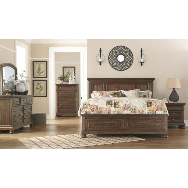 Ashley Bedroom Queen Panel Bed with Storage B719-57-74-98