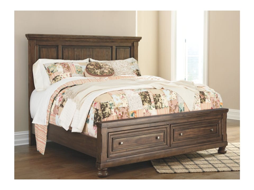 Ashley Bedroom California King Panel Bed with Stor...