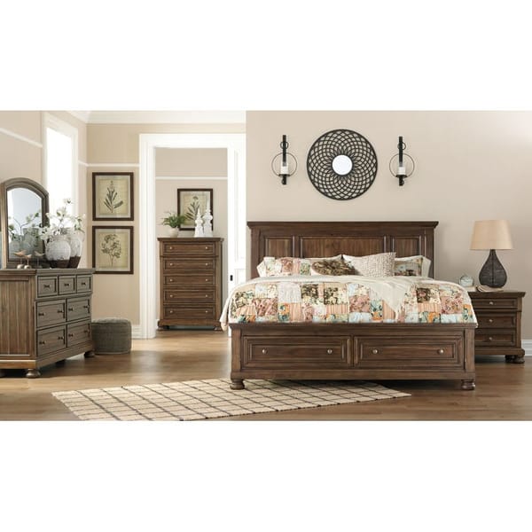 Ashley Bedroom King Panel Bed with Storage B719-58-76-99