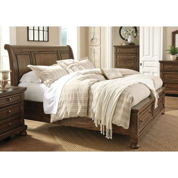 Ashley Bedroom Queen Sleigh Storage Bed B719-77-74-98