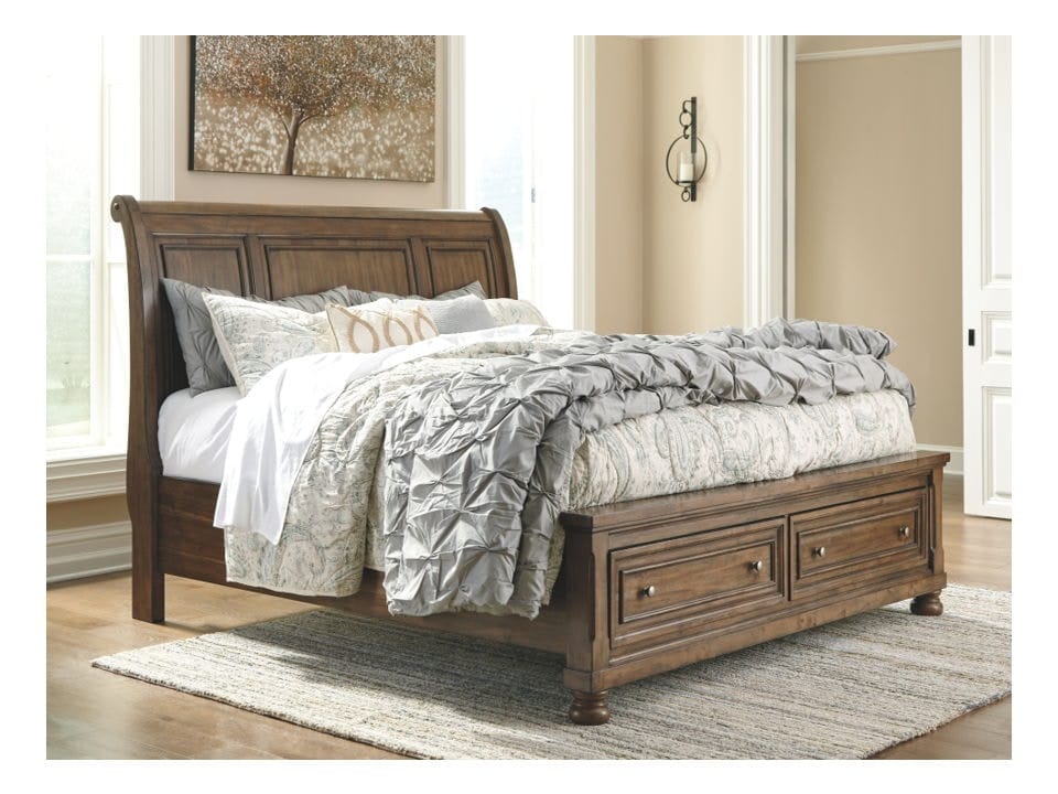 Ashley Bedroom King Sleigh Storage Bed B719-78-76-99