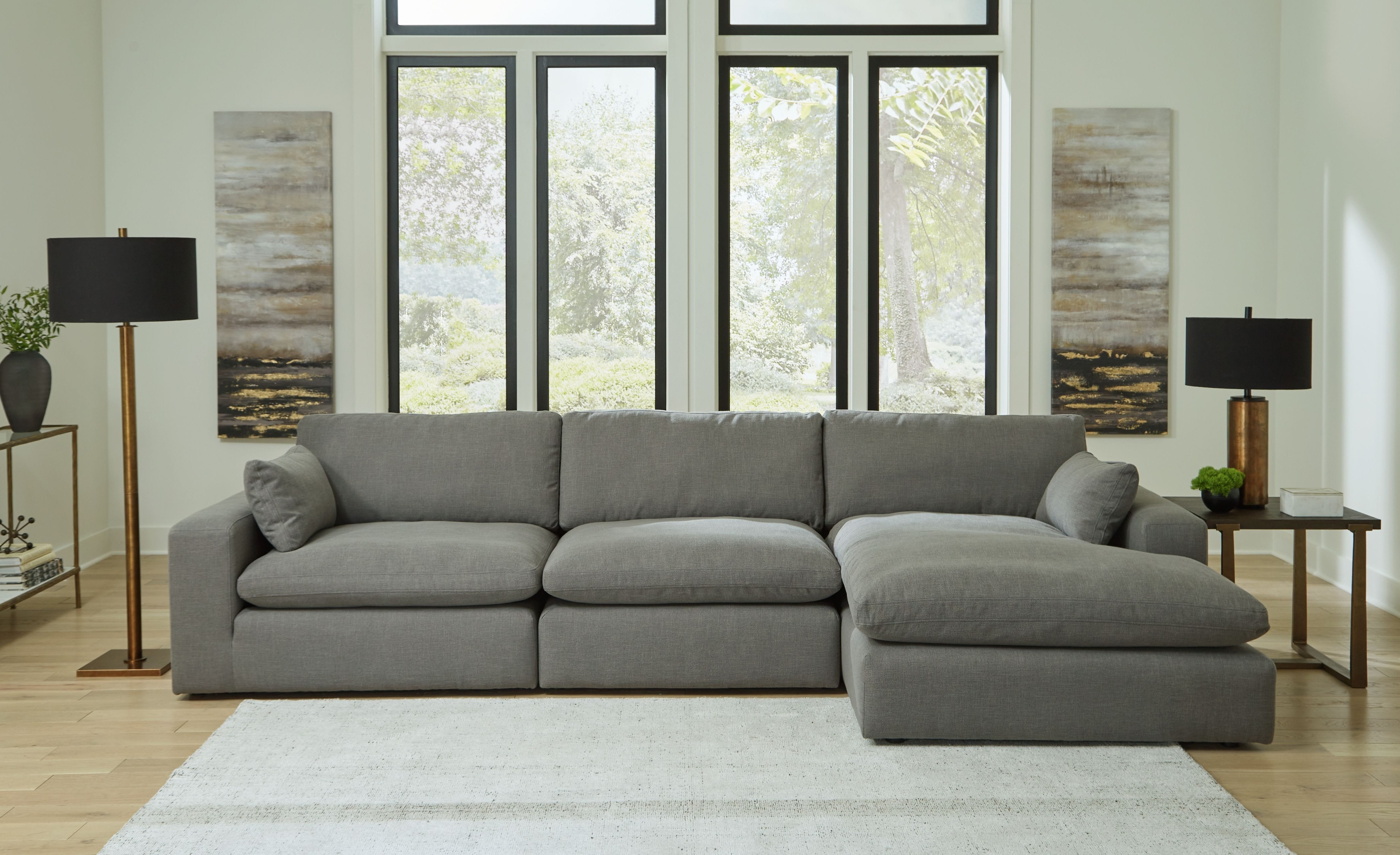 Ashley Living Room Sectional 10007-64-46-17