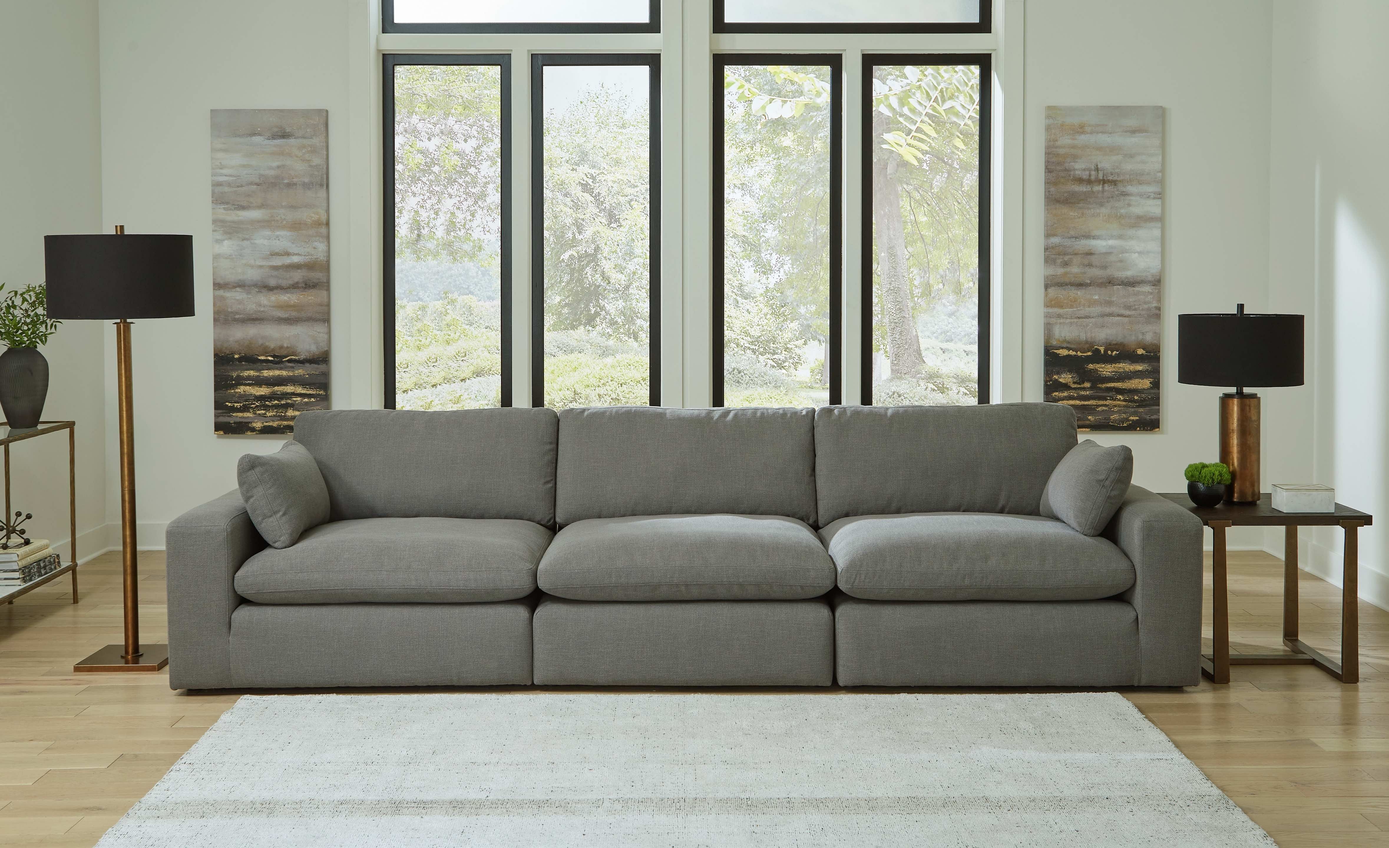 Ashley savesto best sale charcoal sofa