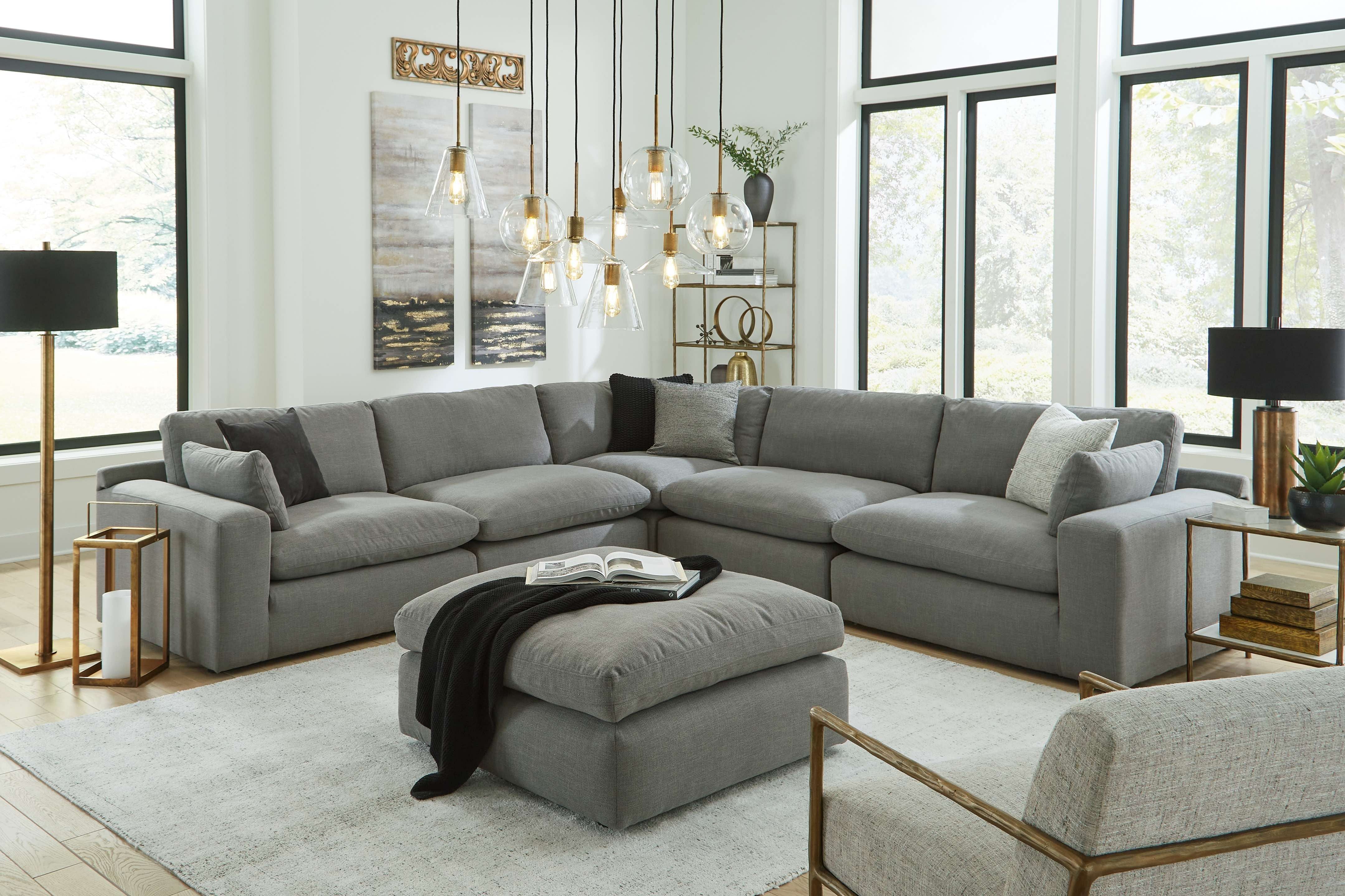 Ashley furniture gray on sale sectional couch