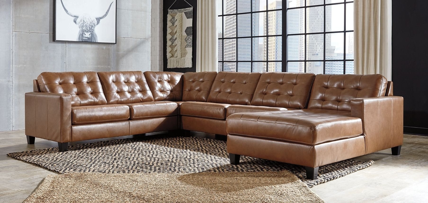 Ashley Living Room Sectional 11102-55-34-77-17