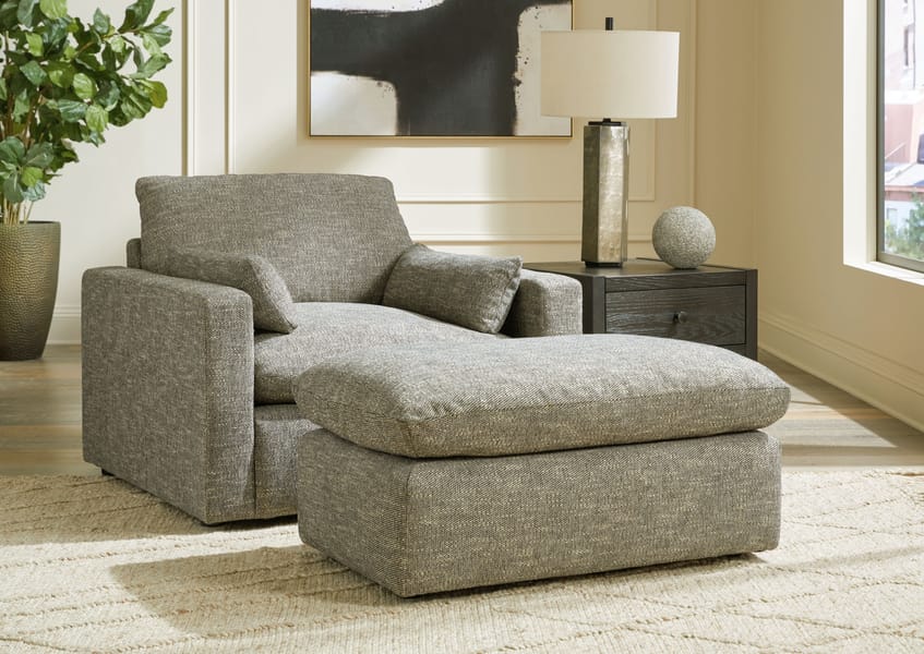 Ashley Living Room Chair And A Half and Ottoman 11702-23-14