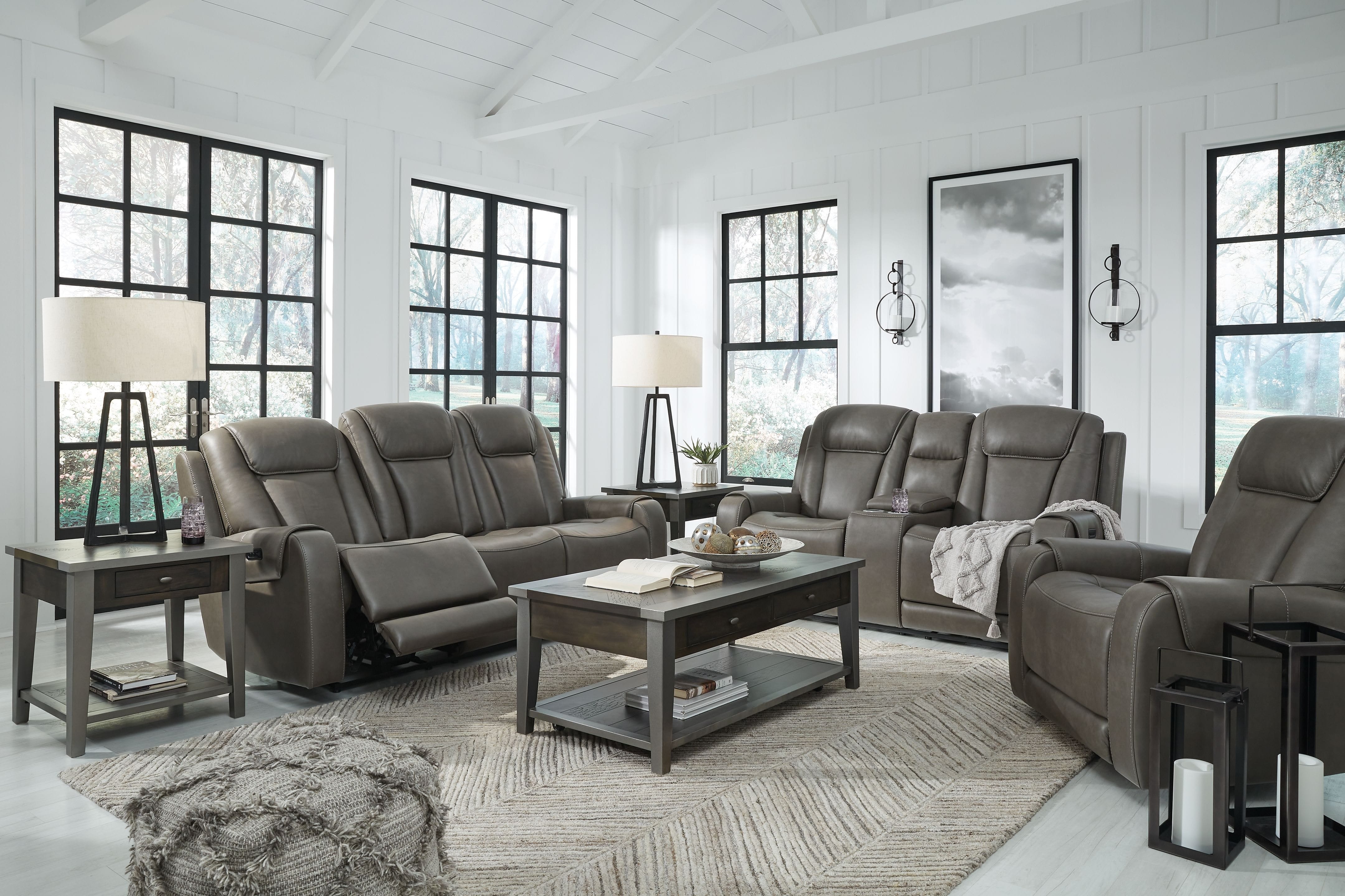 Ashley Living Room 3 Piece Power Reclining Living Room Set 11808-15-18-13