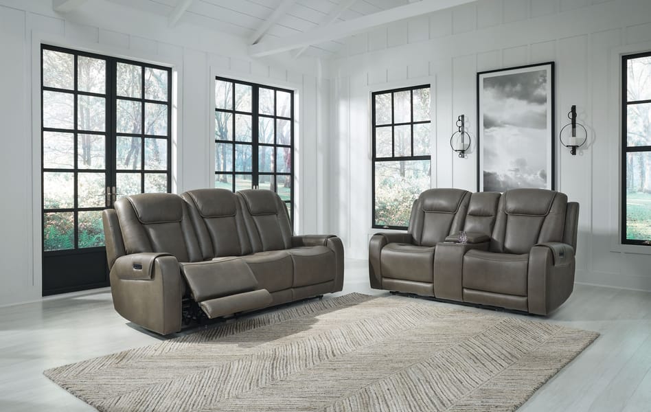 Ashley Living Room 2 Piece Power Reclining Sofa and Loveseat 11808-15-18