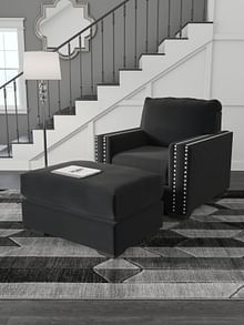 Ashley Living Room Chair with Ottoman 12206-20-14