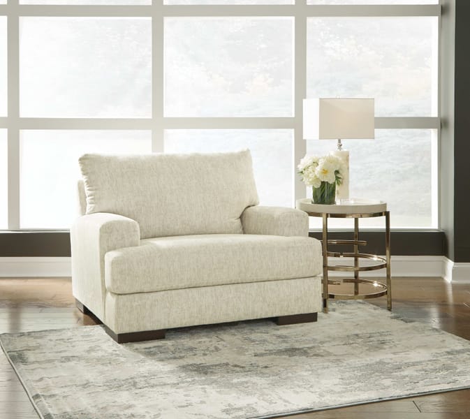 Ashley Living Room Chair and a Half and Ottoman 12303-23-14