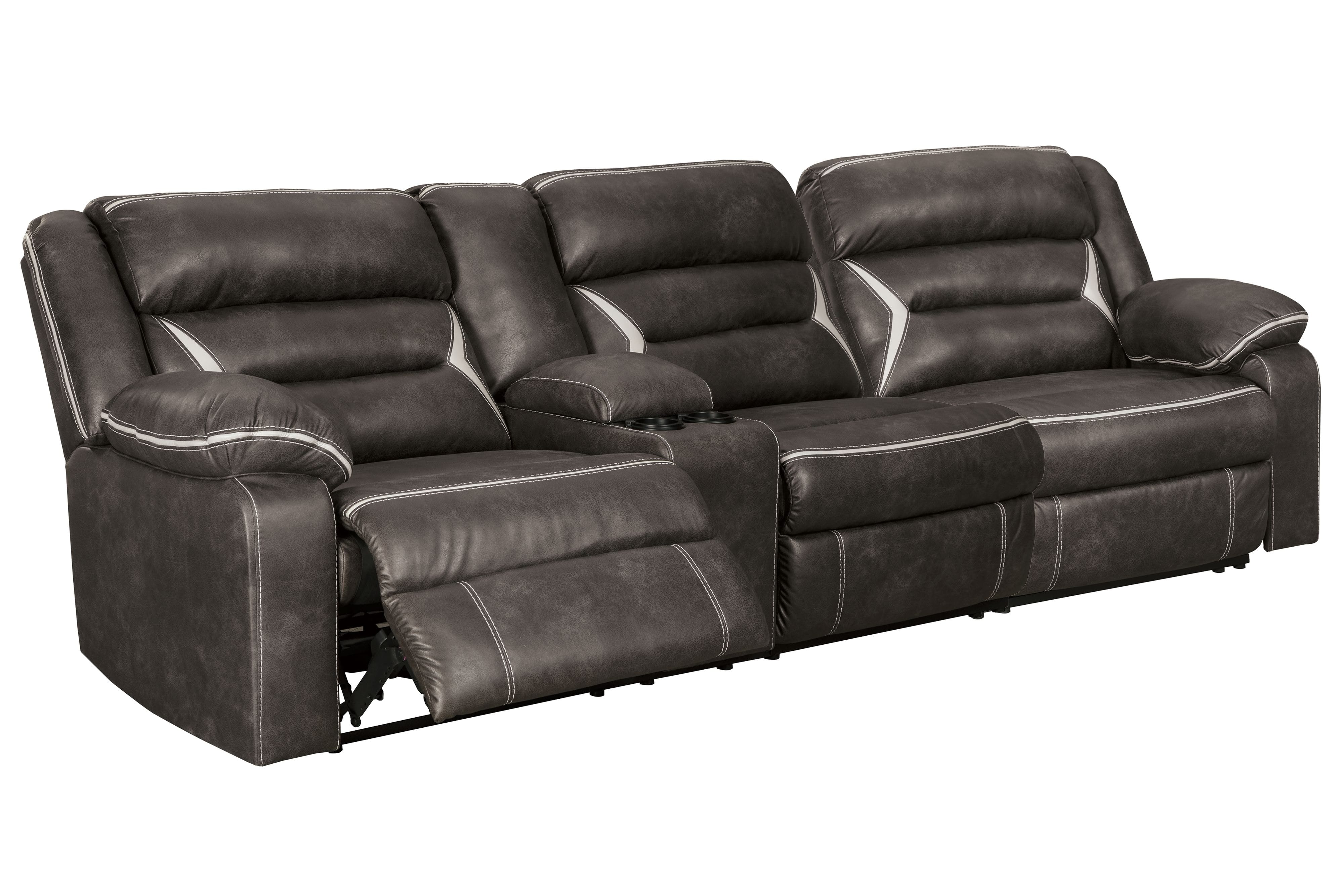 Ashley Living Room Power Reclinining Sectional 13104-59-62