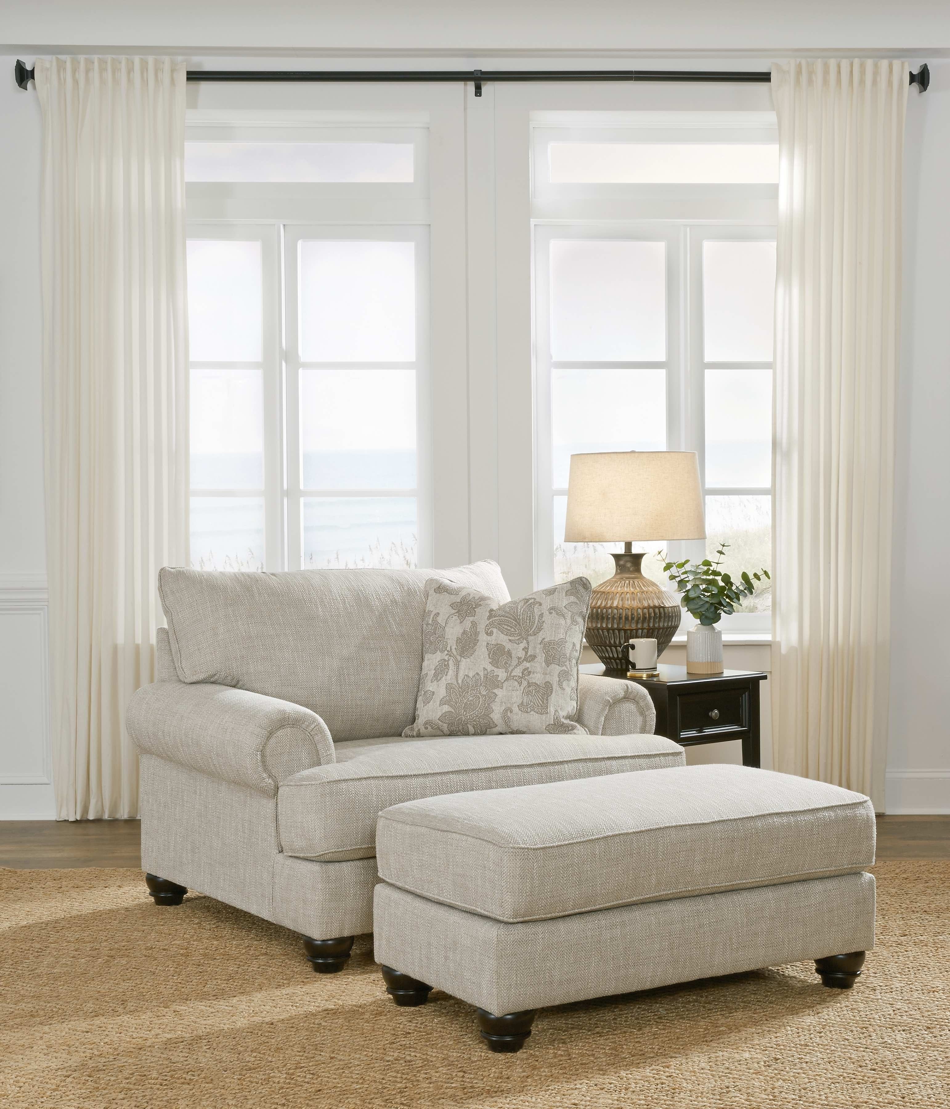 Ashley Living Room Chair and a Half with Ottoman 13201-23-14