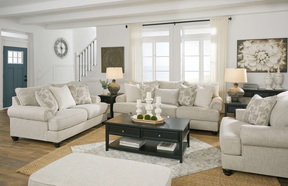 Ashley Living Room Chair and a Half with Ottoman 13201-23-14