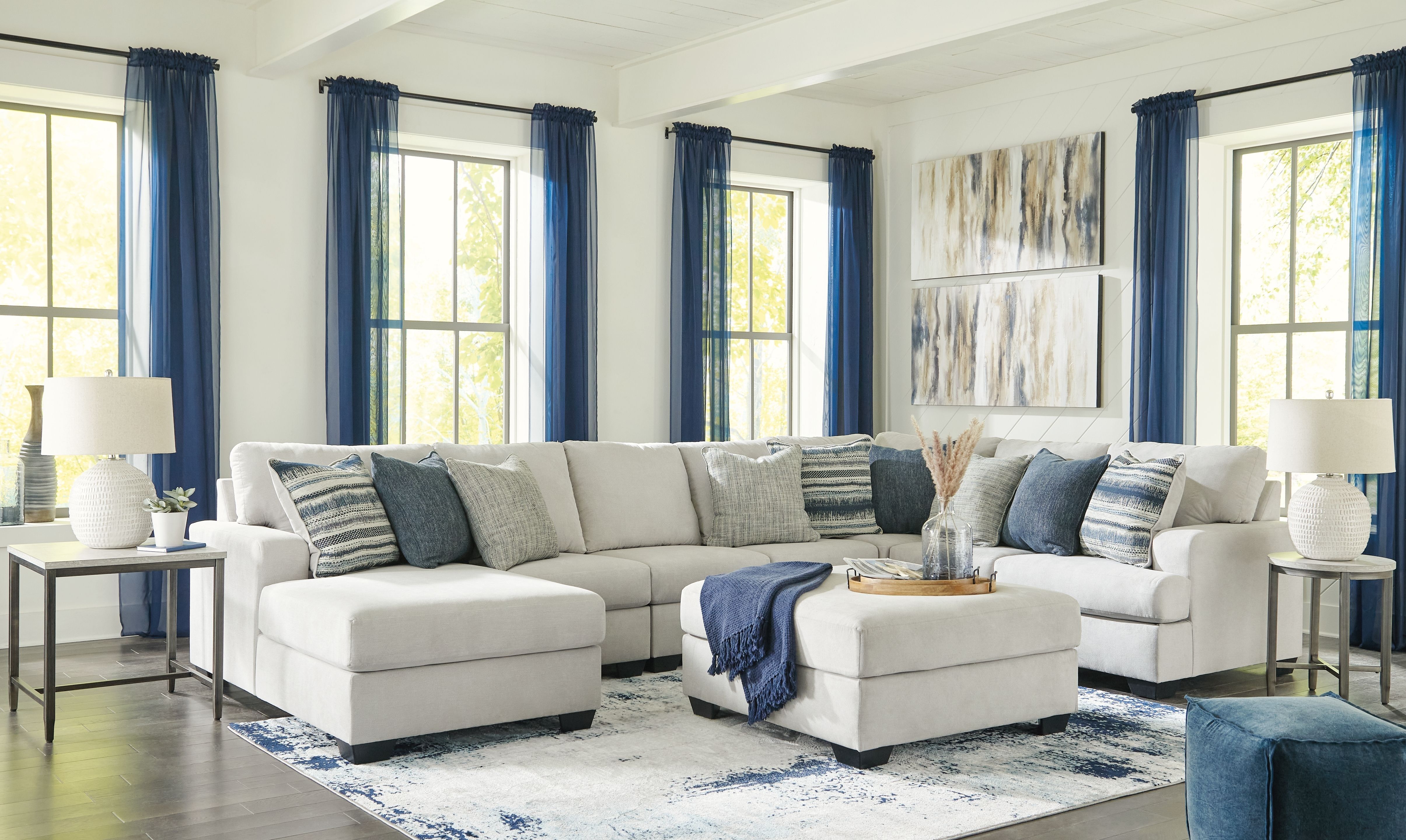 Ashley Living Room 6 Piece Living Room Set 13611-16-46-34-77-56-08