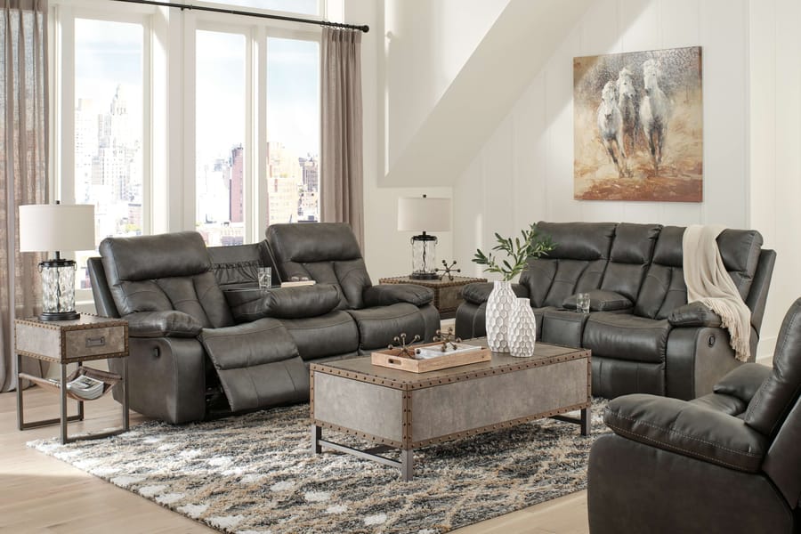 Ashley Living Room 3 Piece Reclining Living Room Set 14801-89-94-25