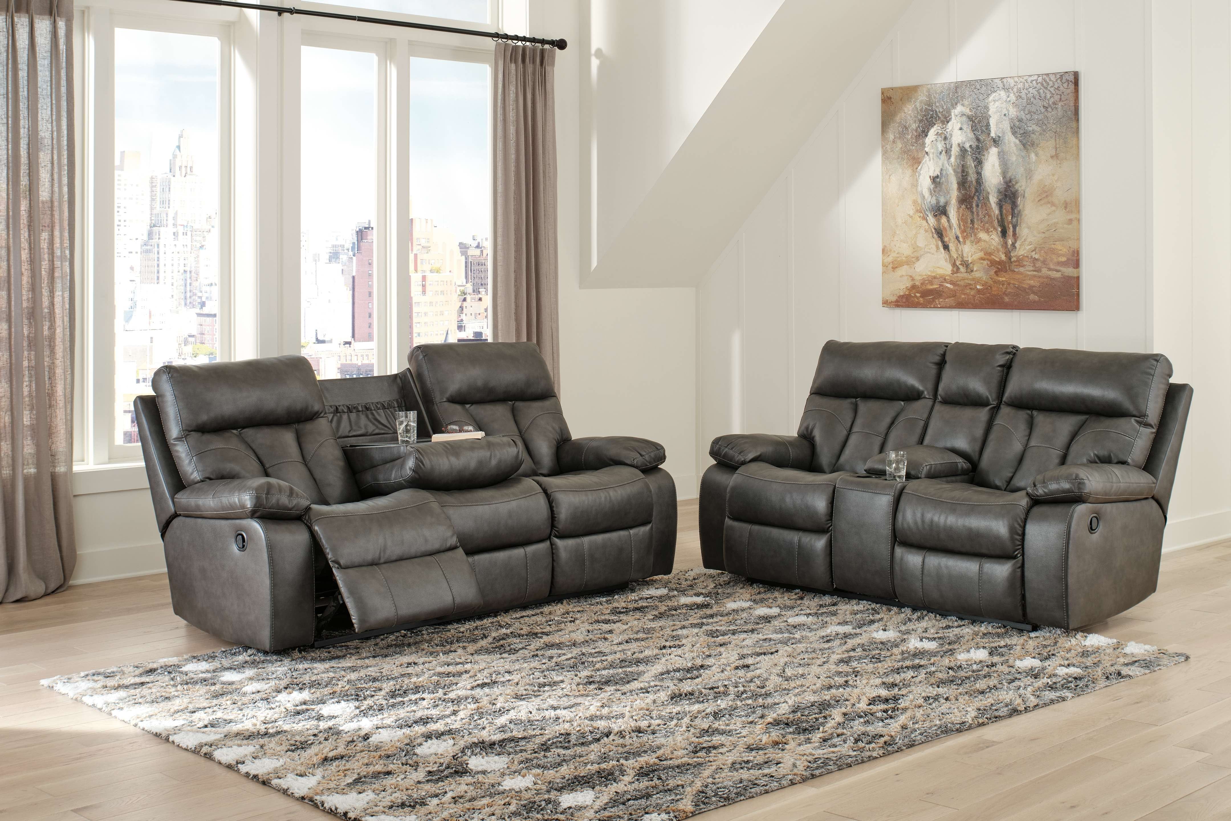 Ashley Living Room Reclining Power Sofa and Loveseat 14801-89-94