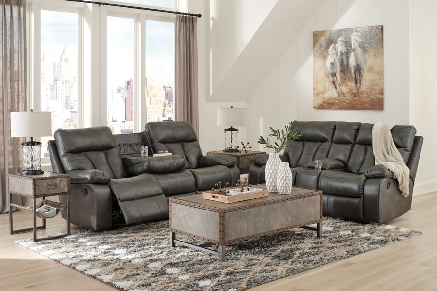 Ashley Living Room Reclining Power Sofa and Loveseat 14801-89-94