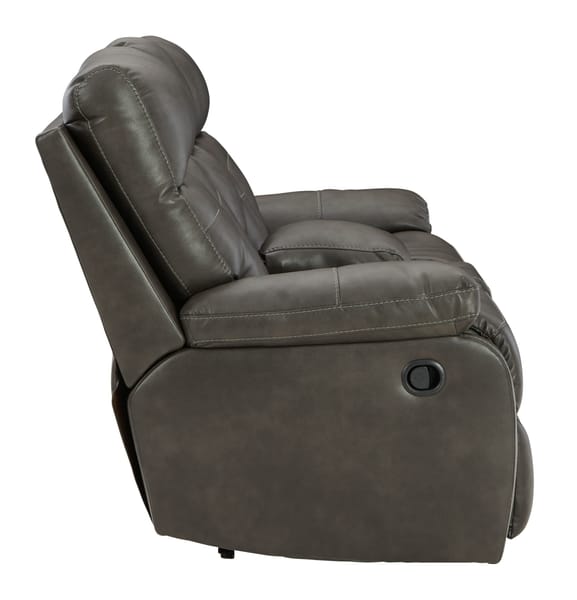 Ashley Living Room Double Reclining Loveseat with Console & Power 1480194