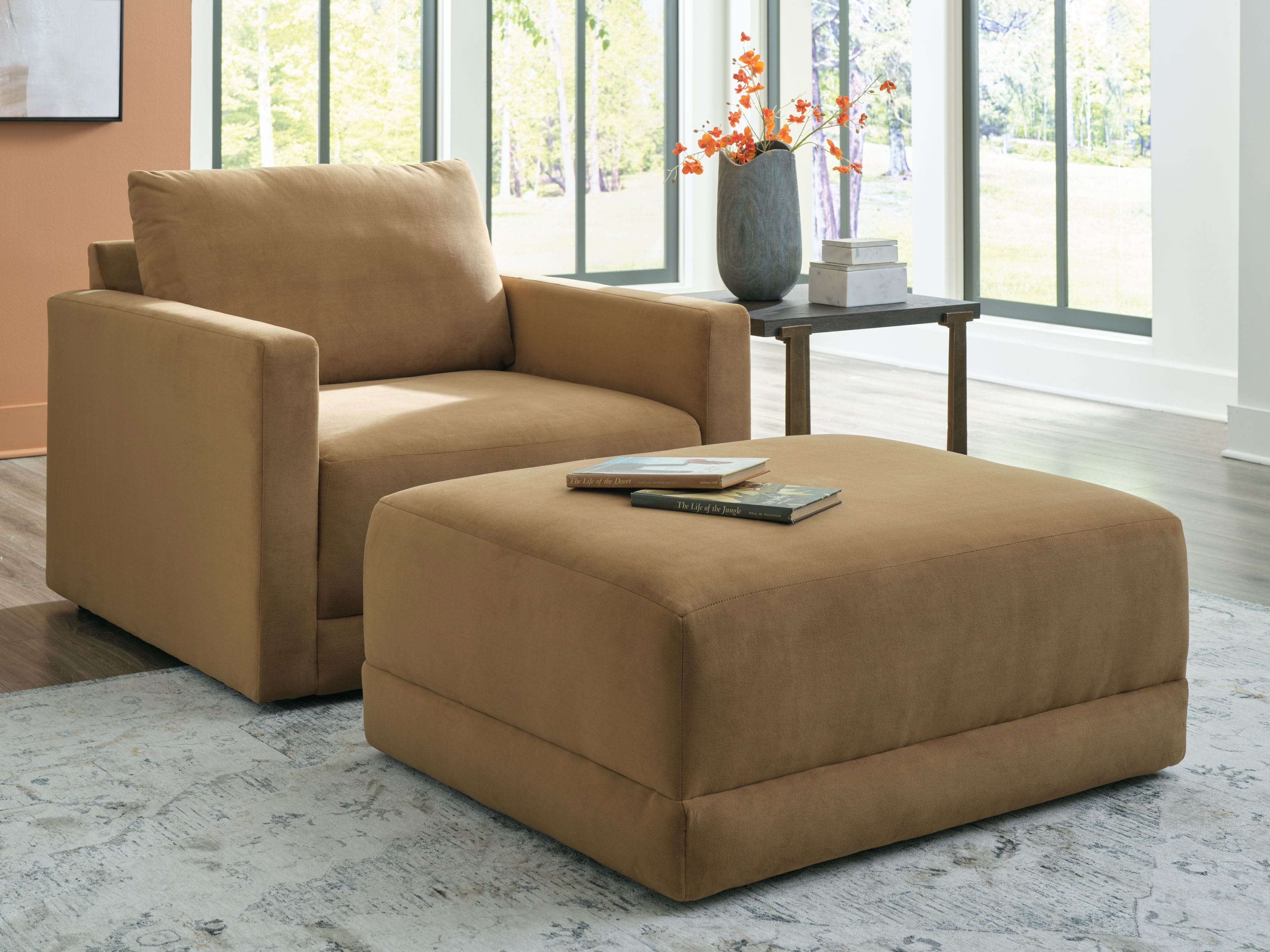 Ashley Living Room Chair And A Half and Ottoman 15005-23-14