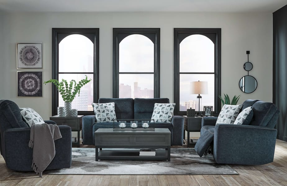Ashley Living Room 3 Piece Power Living Room Set 15504-47-74-82