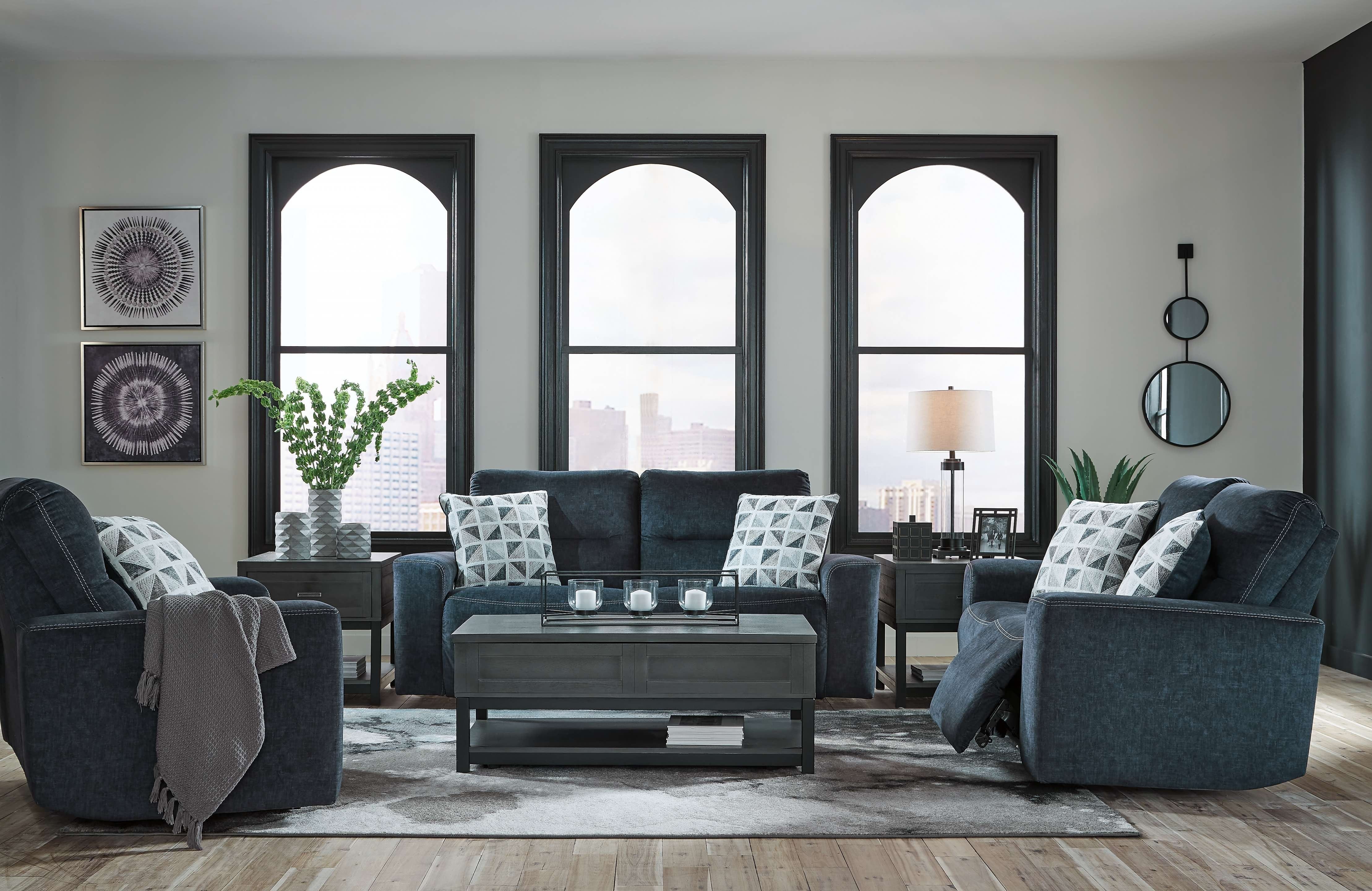 Ashley Living Room 3 Piece Power Living Room Set 15504-47-74-82