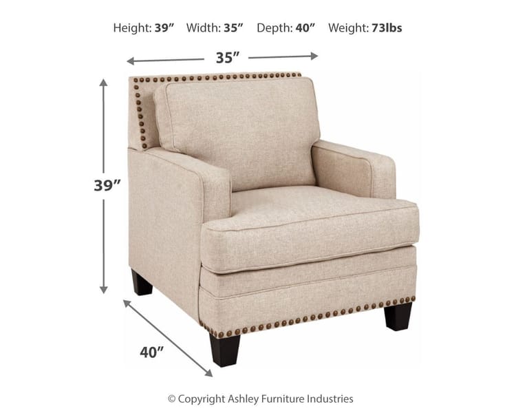 Ashley Living Room Chair with Ottoman 15602-20-14