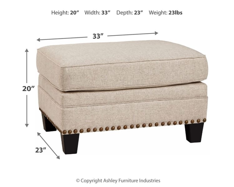 Ashley Living Room Chair with Ottoman 15602-20-14