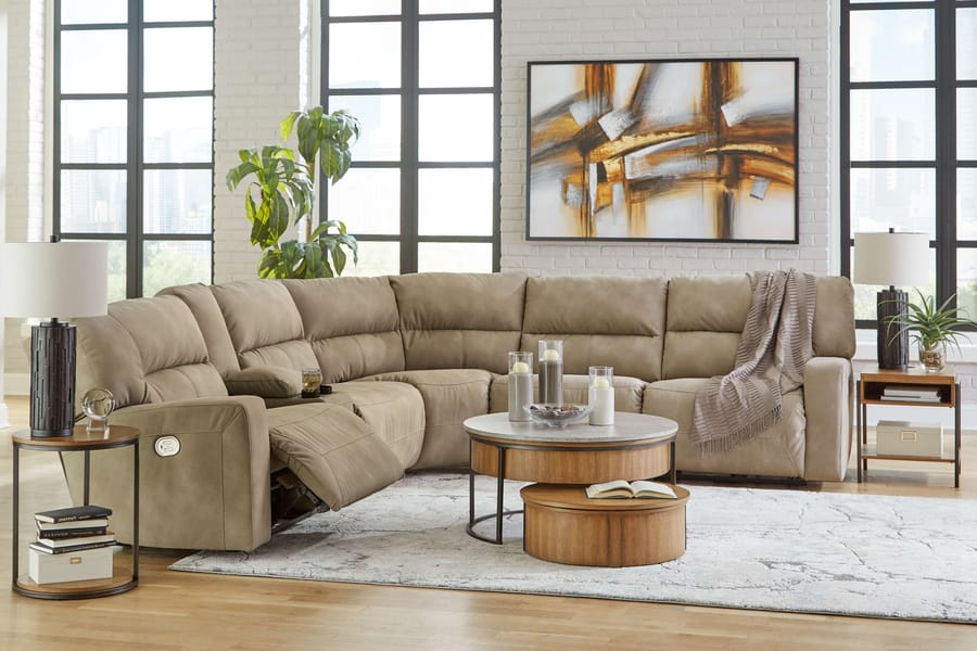 Ashley Living Room Power Reclining Sectional 15902-58-57-31-77-46-62