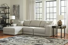 Ashley Living Room Gray - Left Arm Facing Corner Chaise 3 Pc Sectional 18304-16-46-65