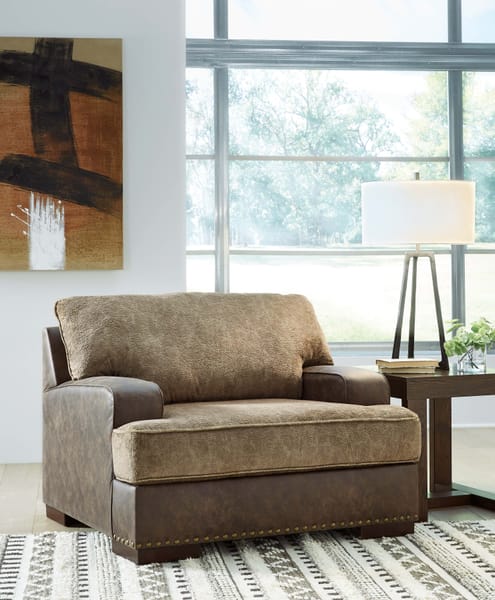 Ashley Living Room Chair And A Half and Ottoman 18704-23-14