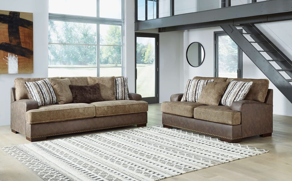 Ashley Living Room Sofa and Loveseat 18704-38-35