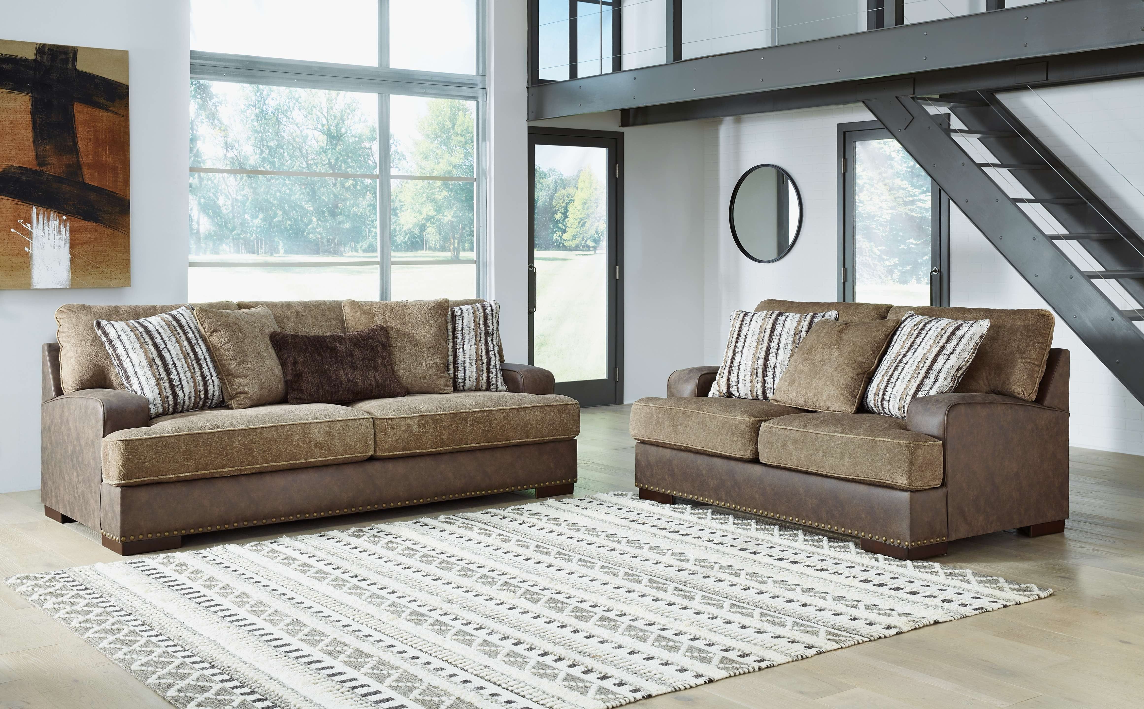 Ashley Living Room Sofa and Loveseat 18704-38-35
