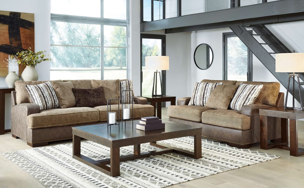Ashley Living Room Sofa and Loveseat 18704-38-35