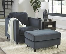 Ashley Living Room Chair with Ottoman 19803-20-14