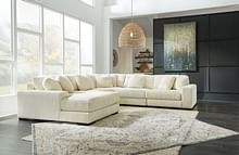 Linda 5 Pc Sectional in Beige Fabric